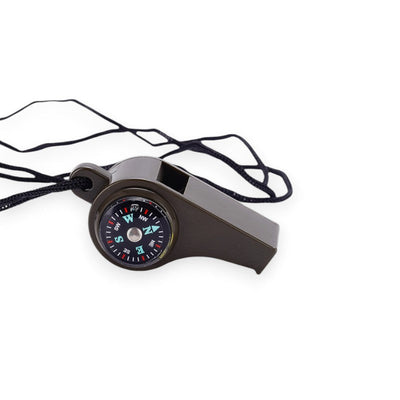 3 in 1 Survival Whistle Compass Thermometer