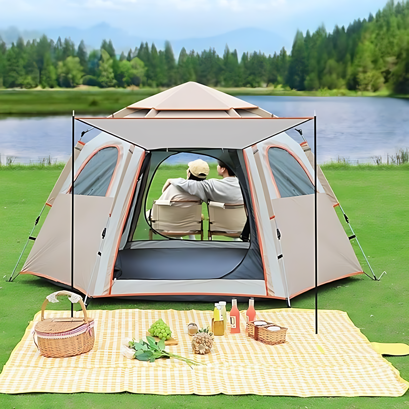 6 man camping tent