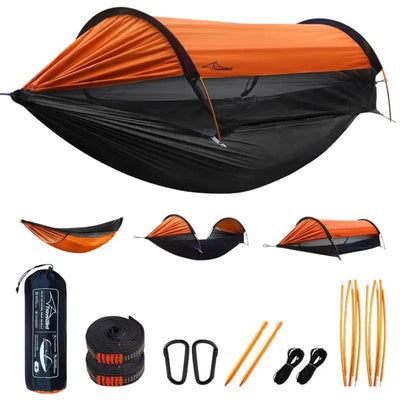 All weather hammock tent