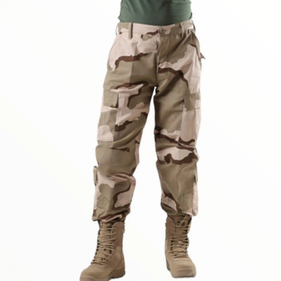 Army cargo camo combat military trousers