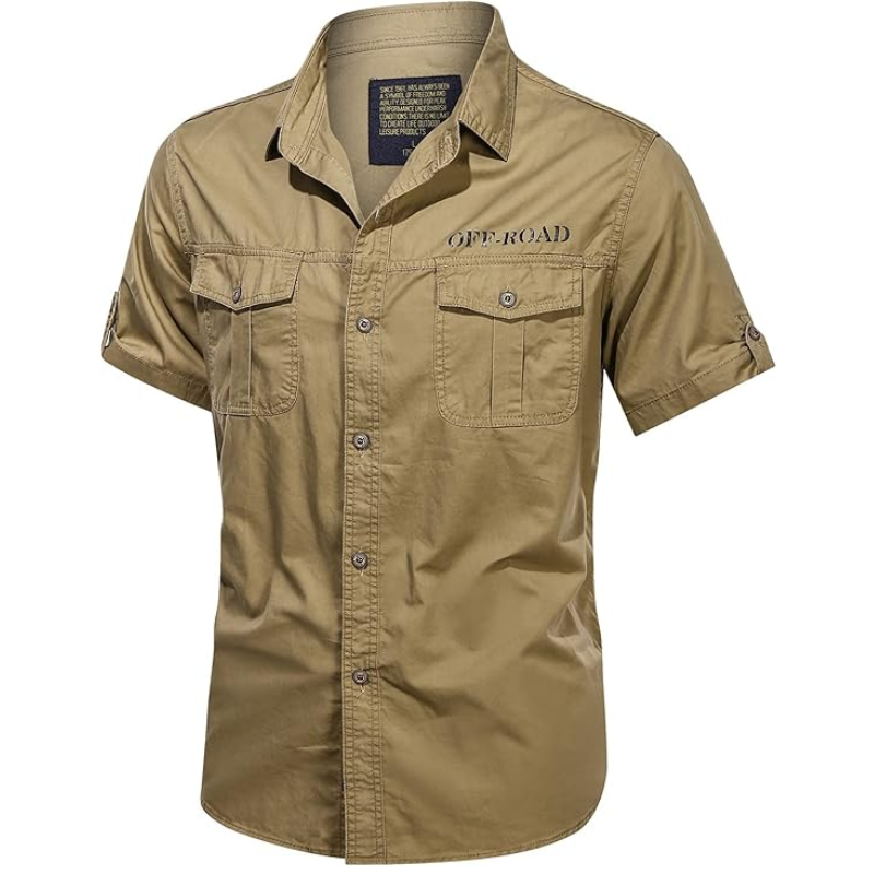 Army cargo short sleeve shirt