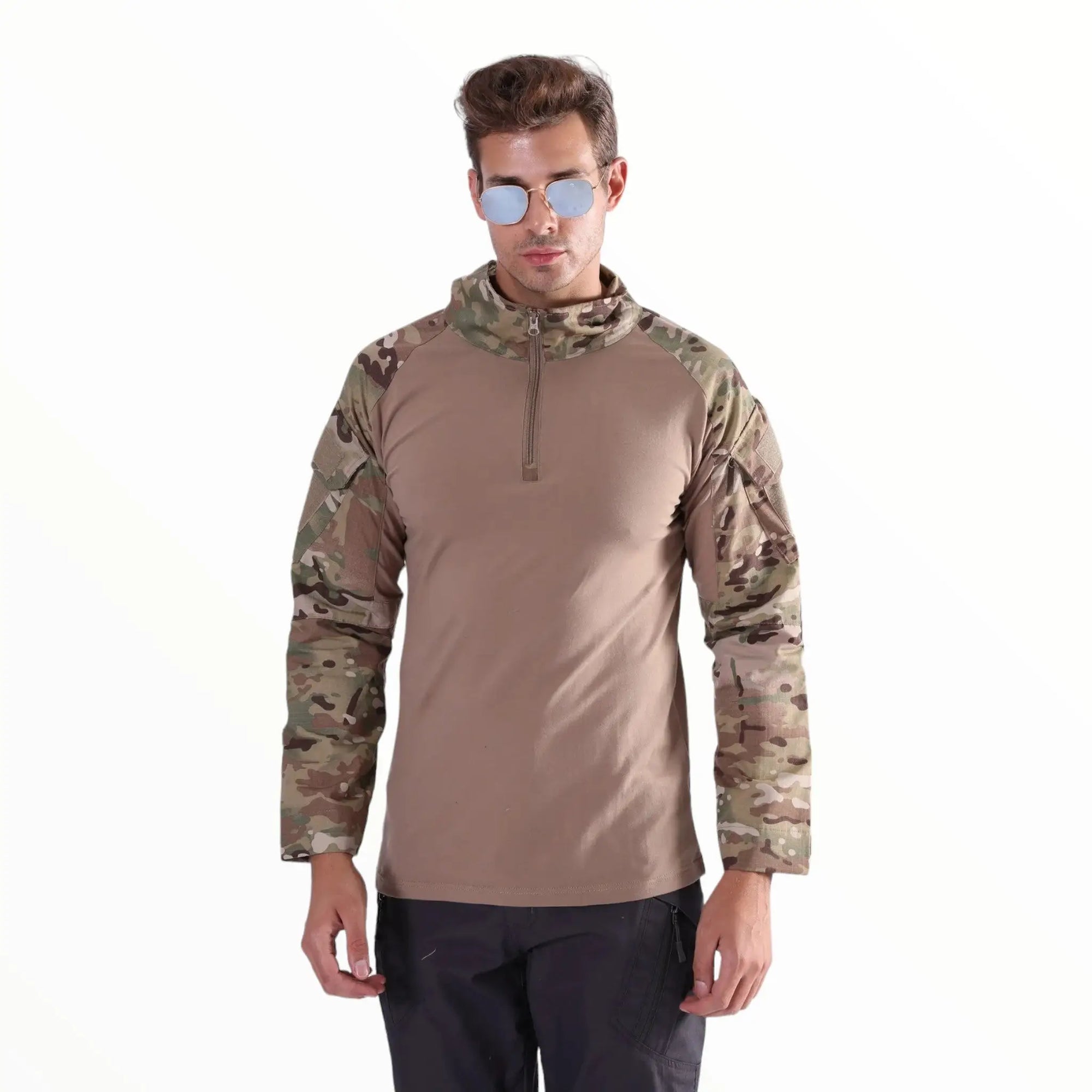 Army Green Long Sleeve T shirt