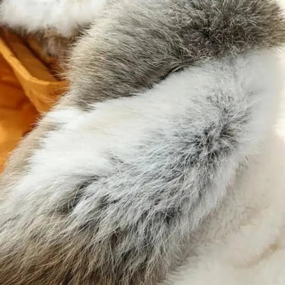 Army Parka Coat with Fur Hood