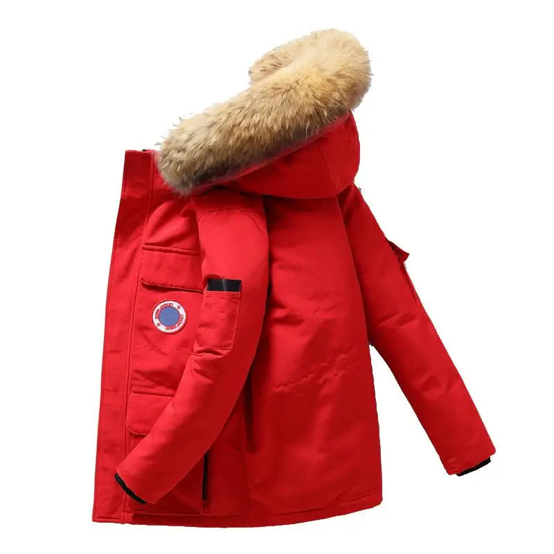 Army Parka with Faux Fur Hood