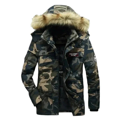 Army Parka Jacket with Fur