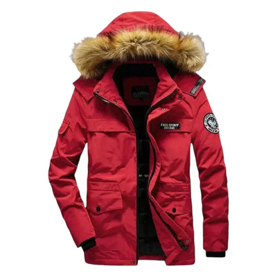 Army Parka Jacket with Fur