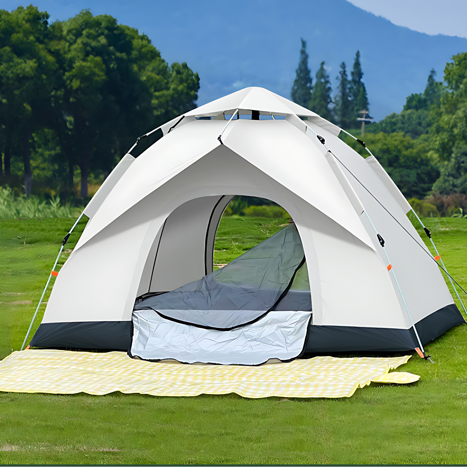 Automatic 4 man camping tent
