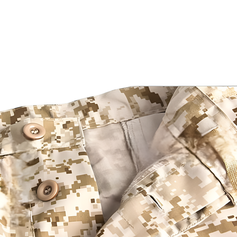 Beige camo cargo pants