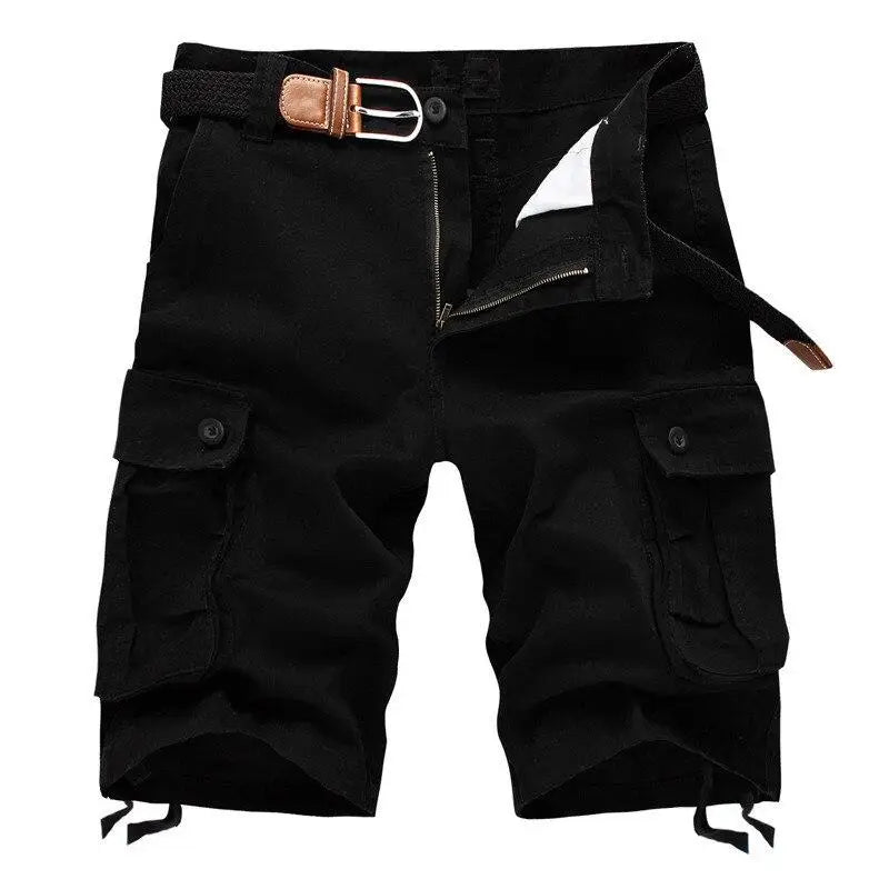 Belted Cargo Shorts Mens