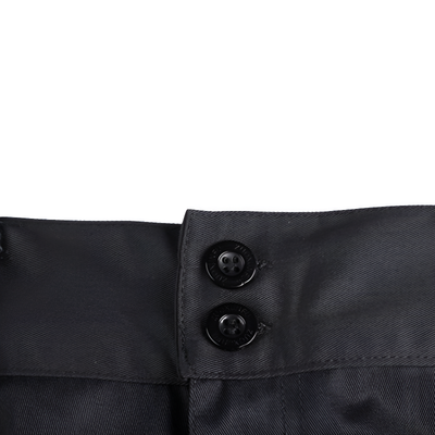 Black military combat trousers