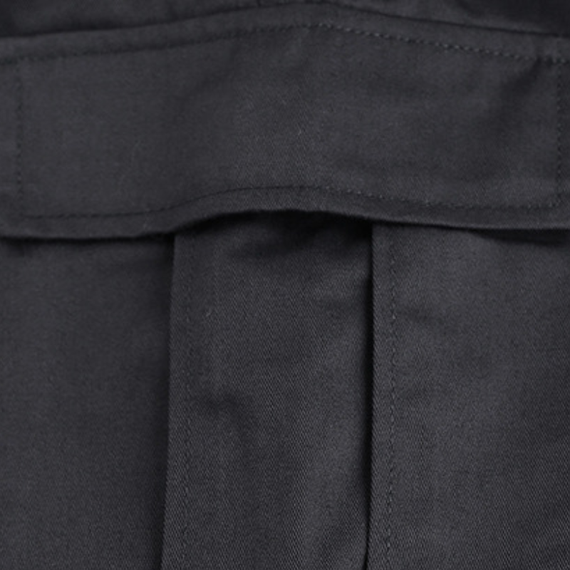Black military combat trousers
