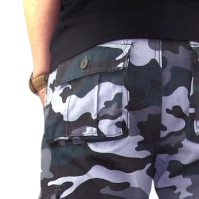 Blue army cargo pants