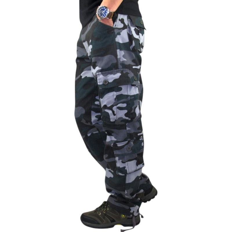 Blue army cargo pants