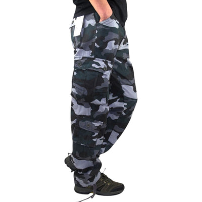 Blue army cargo pants