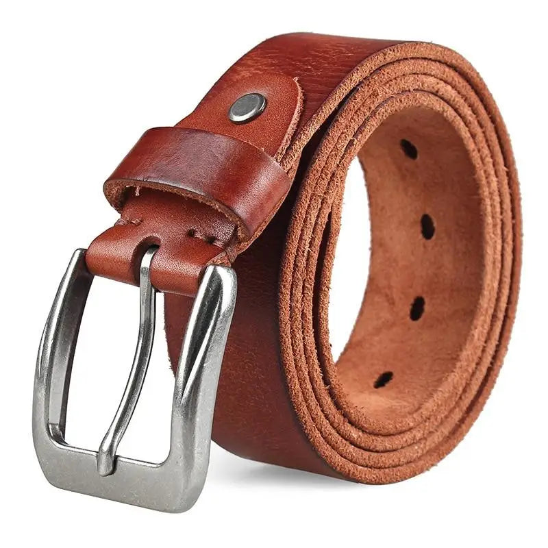 Brown Leather Tactical Belt