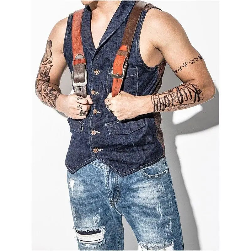 Brown Leather Tactical Belt