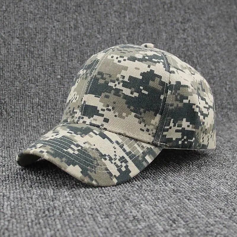 Buff military cap