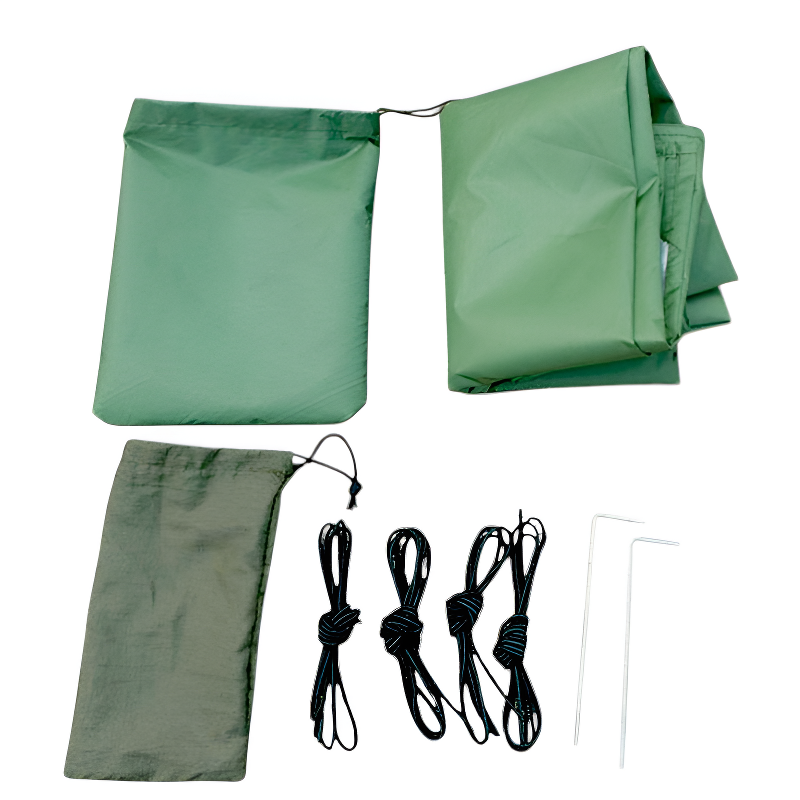 Bushcraft tarp camping