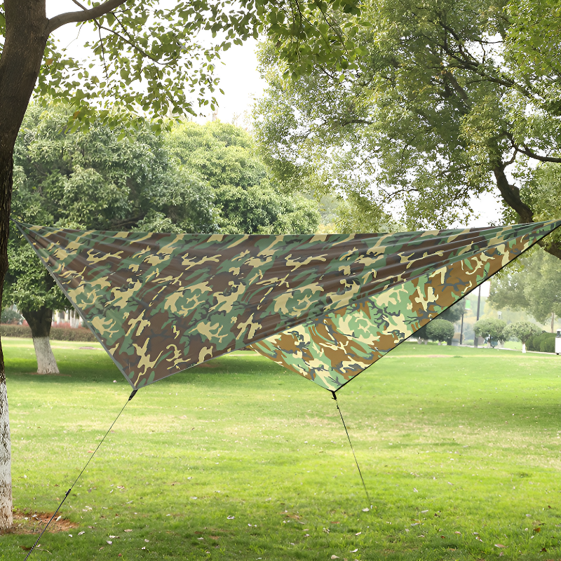 Camo camping tarp