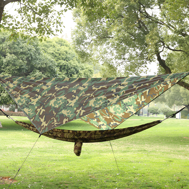 Camo camping tarp