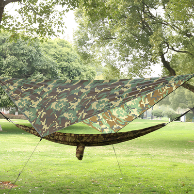 Camo camping tarp