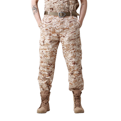camo cargo pants beige