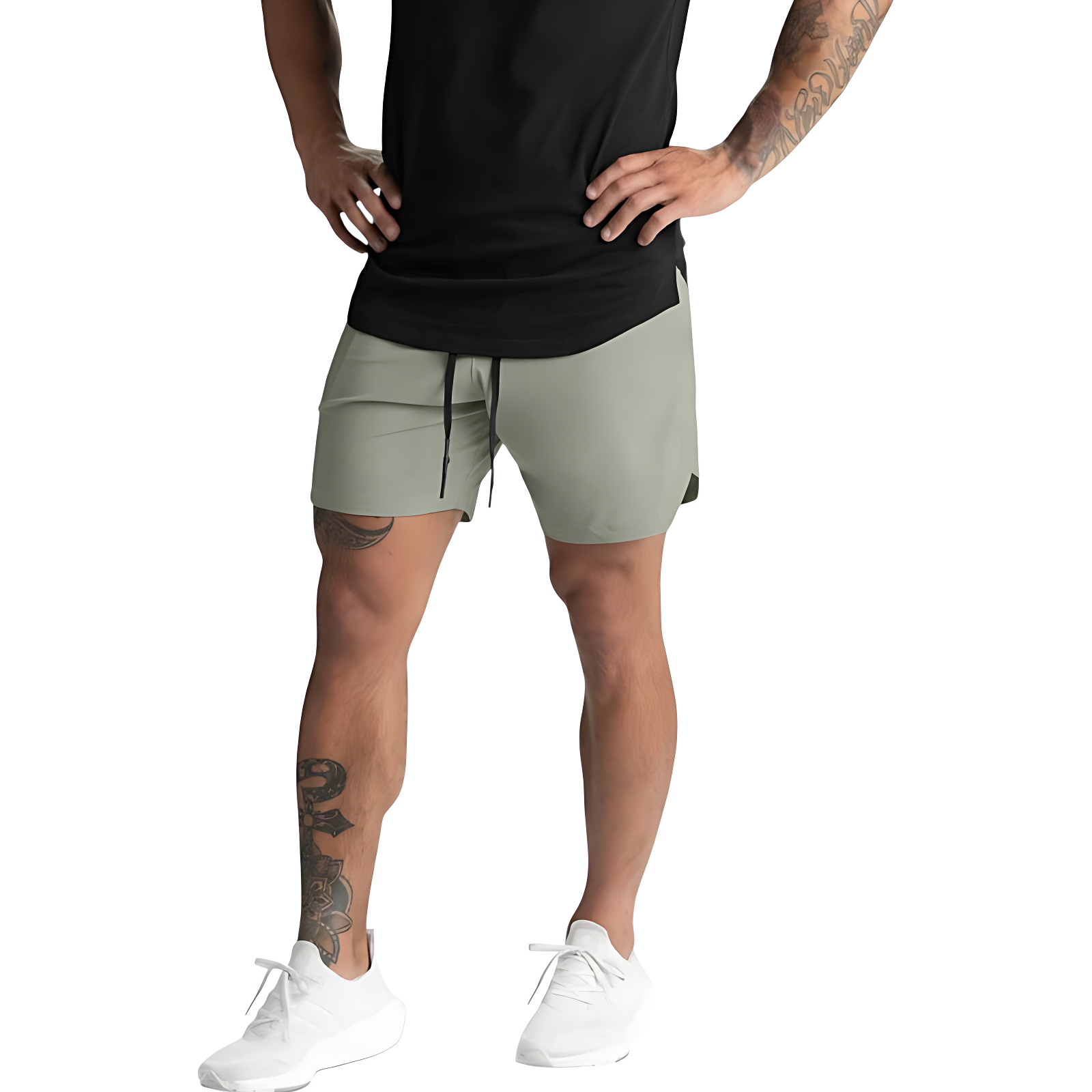 Camo running shorts mens