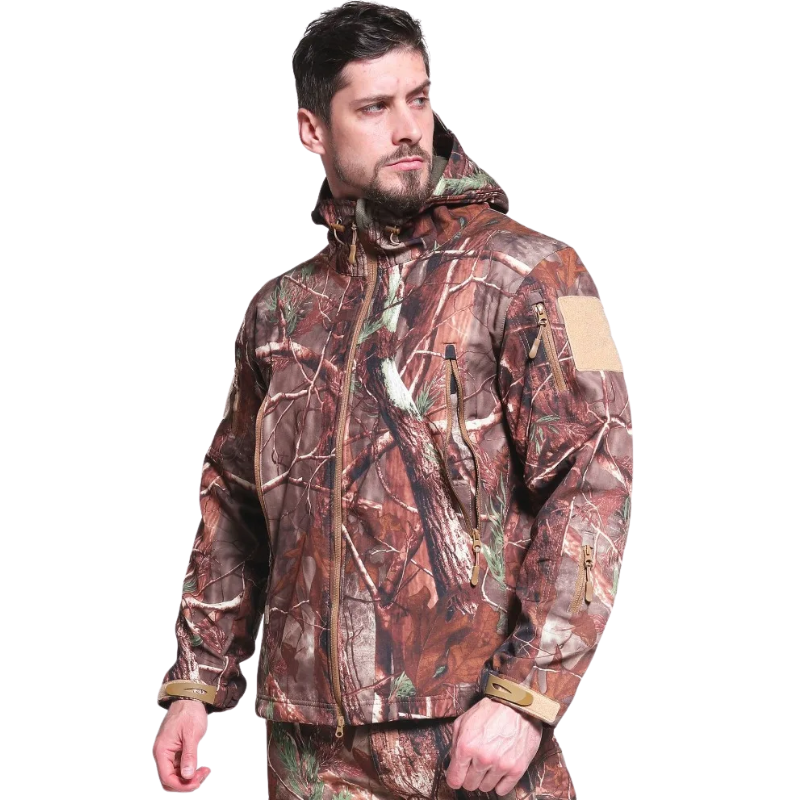 Camo softshell jacket