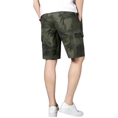 Camouflage cargo shorts for men