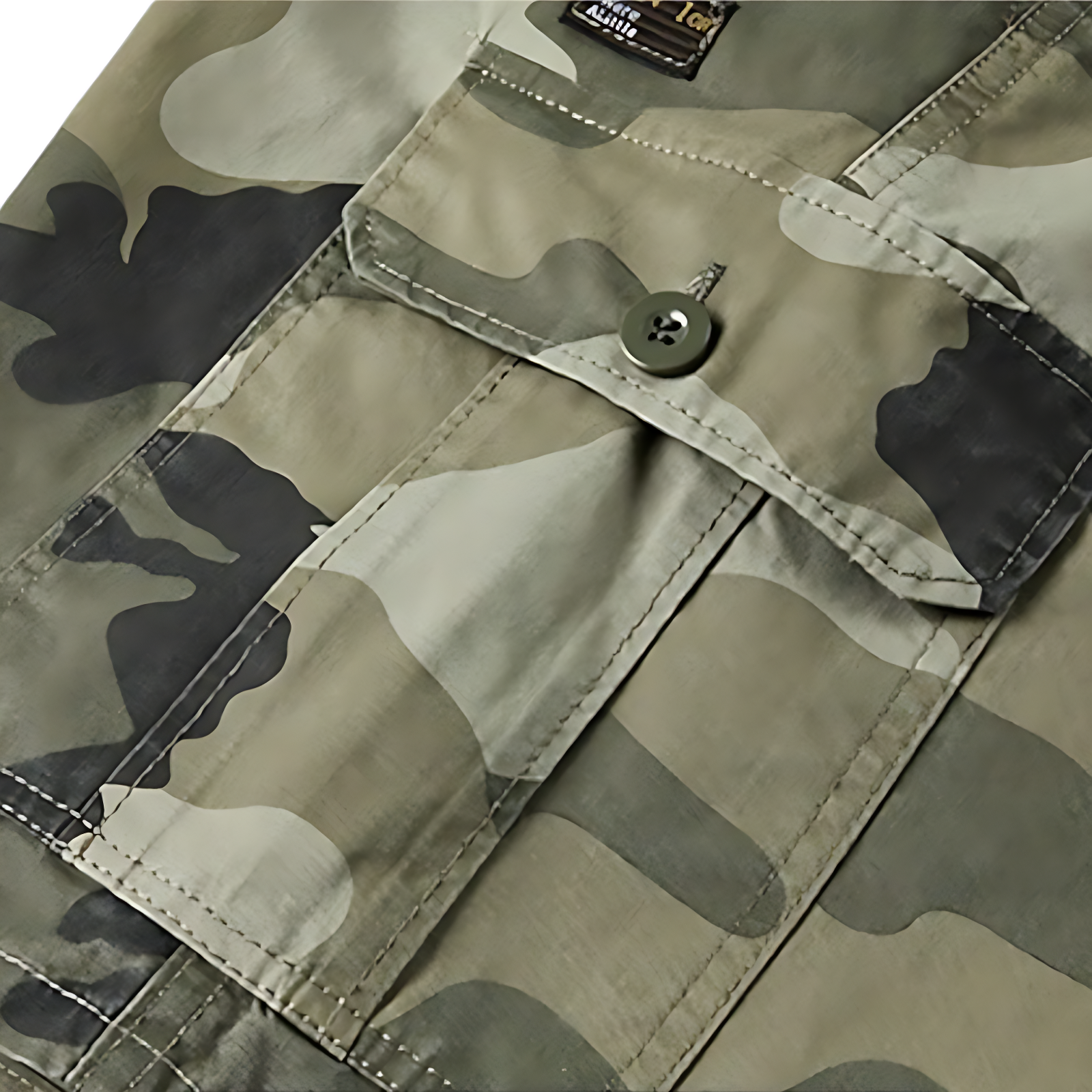 Camouflage cargo shorts for men