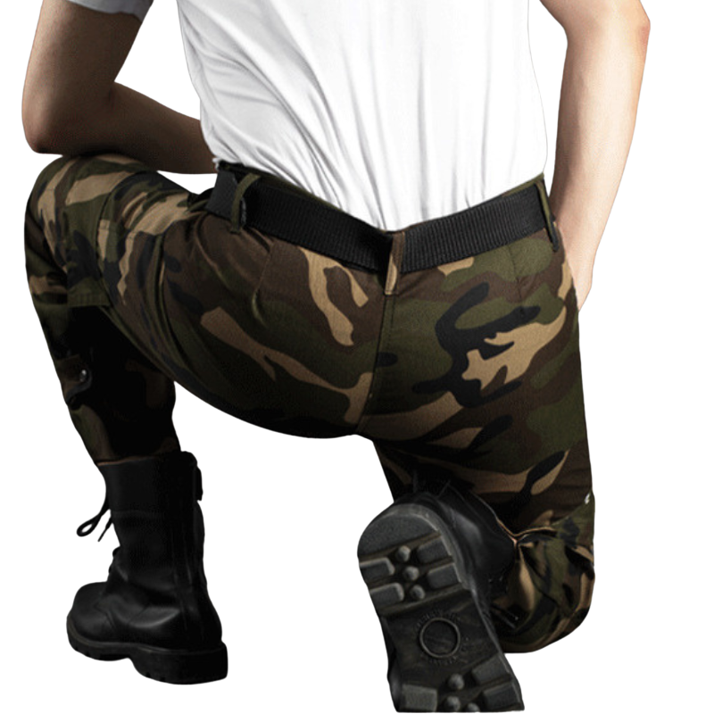 Camouflage combat trousers mens