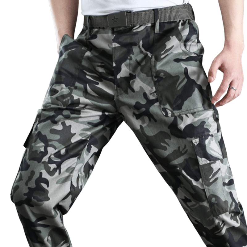 Camouflage combat trousers mens