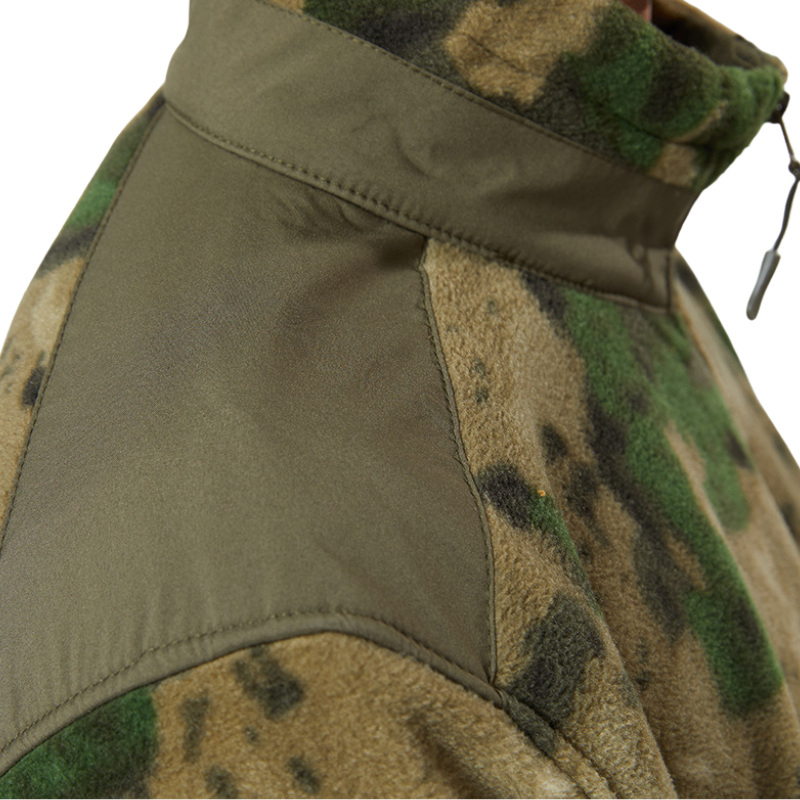 Camouflage fleece jacket army