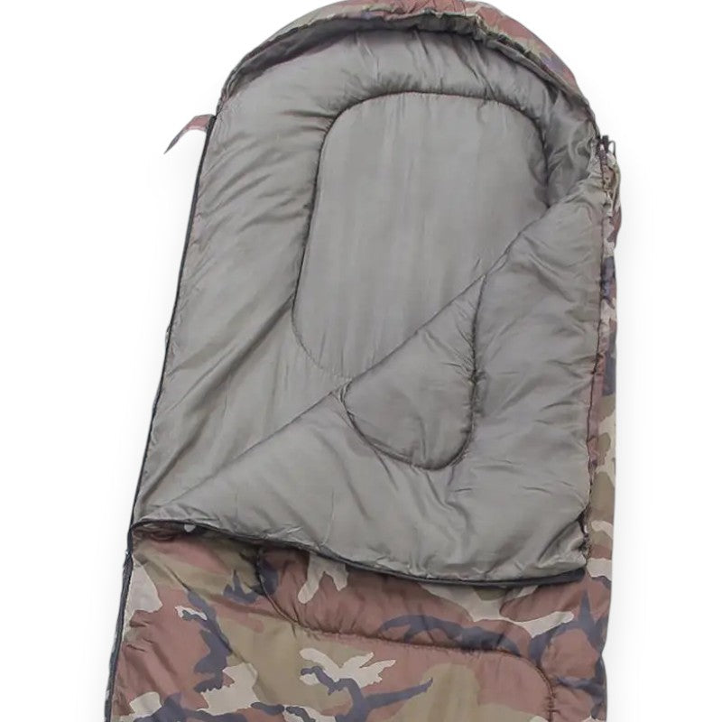 Camouflage sleeping bag