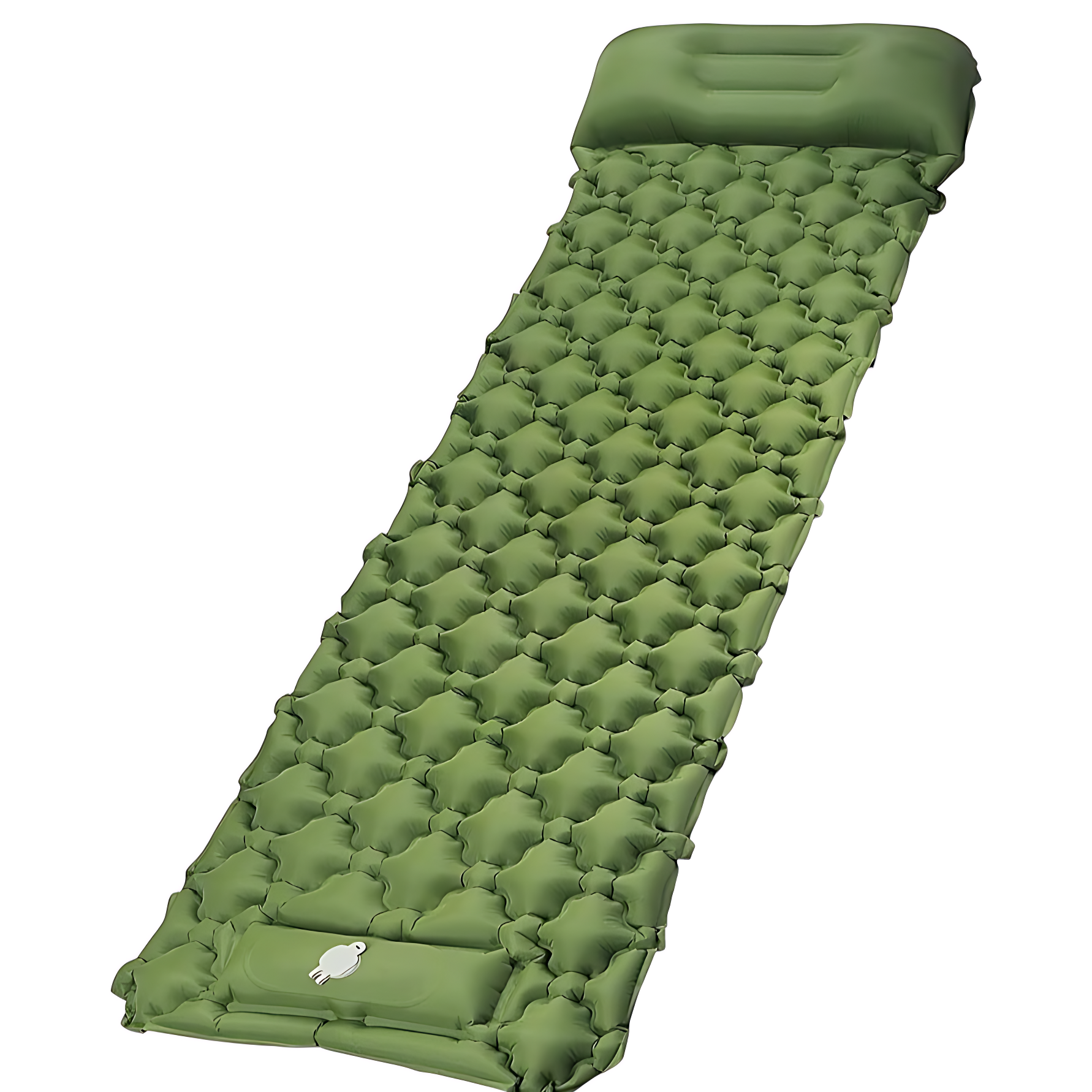 Camping air bed self inflating