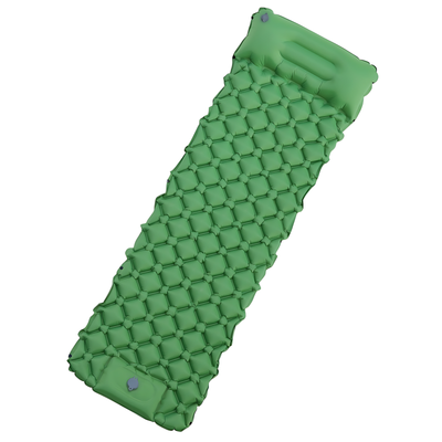 Camping air bed self inflating