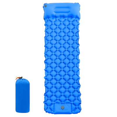 Camping air bed self inflating