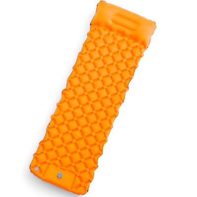 Camping air bed self inflating