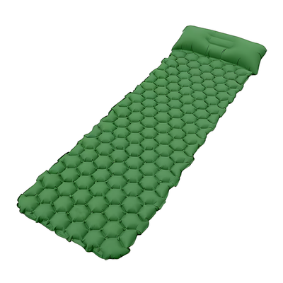 Camping air bed self inflating