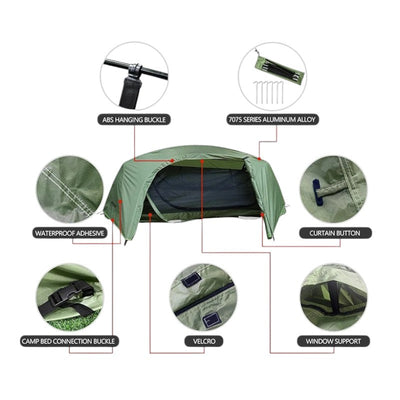 Camping tent with mosquito net