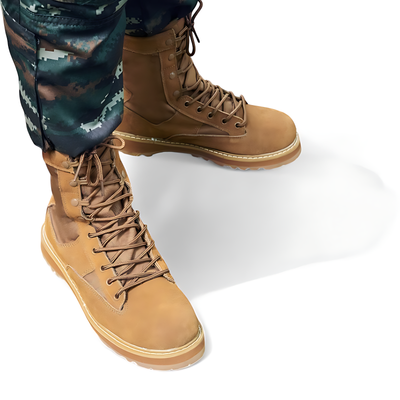 Cold weather tactical boots camo