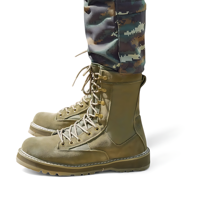 Cold weather tactical boots camo