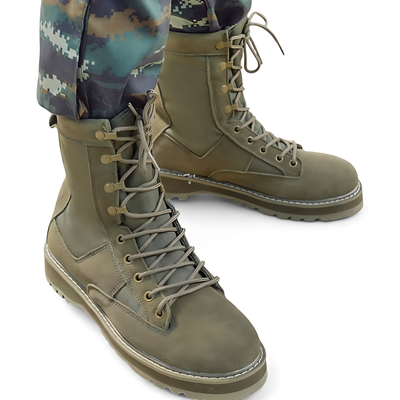 Cold weather tactical boots camo