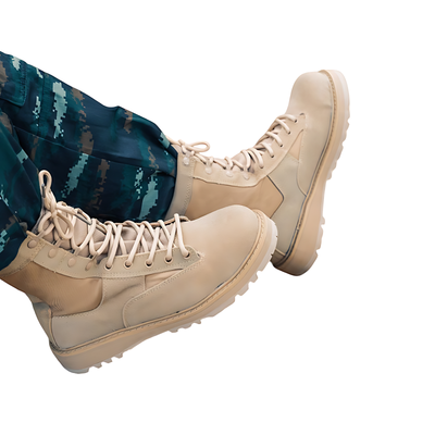 Cold weather tactical boots camo