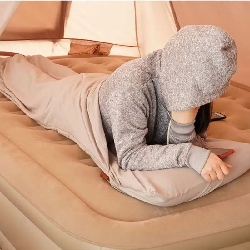 Compact sleeping bag liner