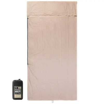 Compact sleeping bag liner