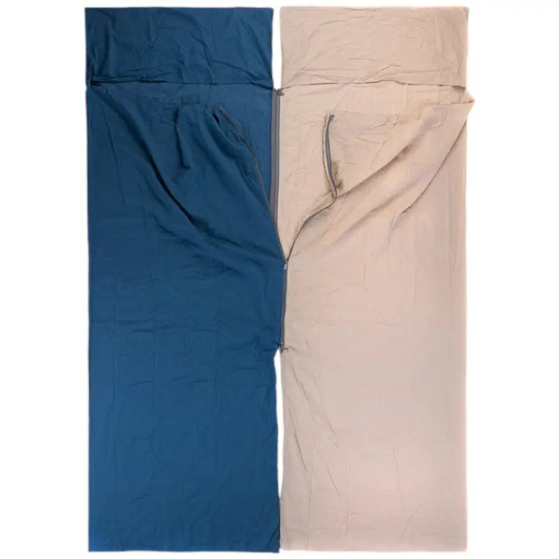 Compact sleeping bag liner