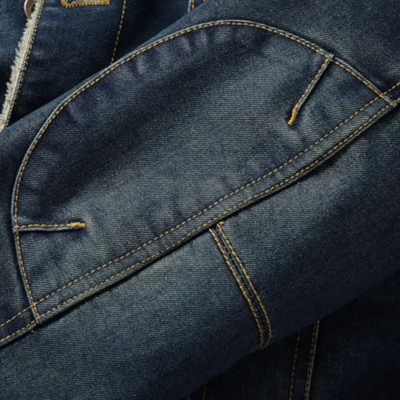 Denim Jacket Military Style