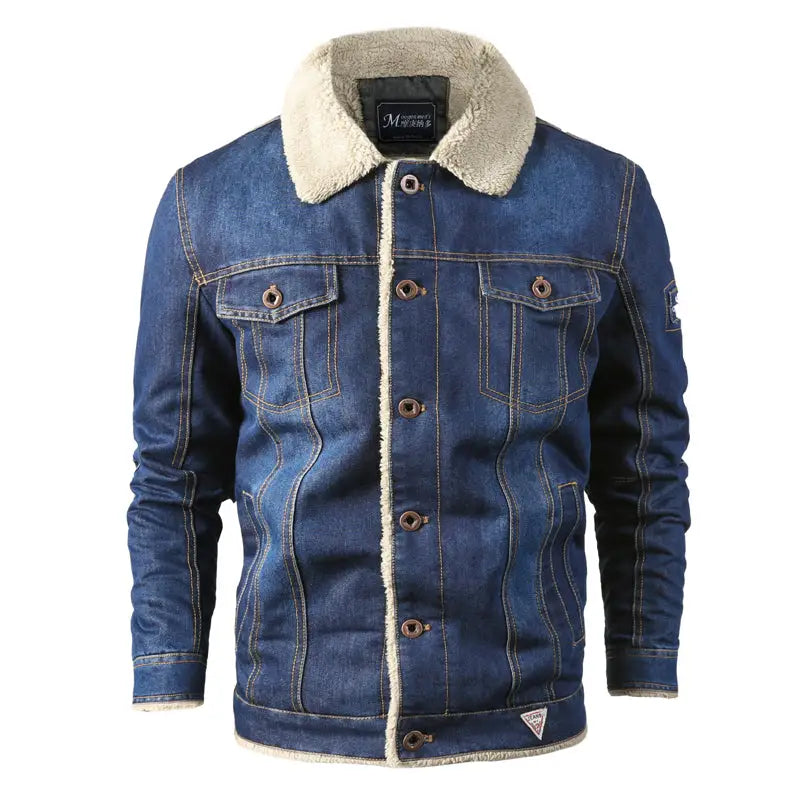 Denim Jacket Military Style