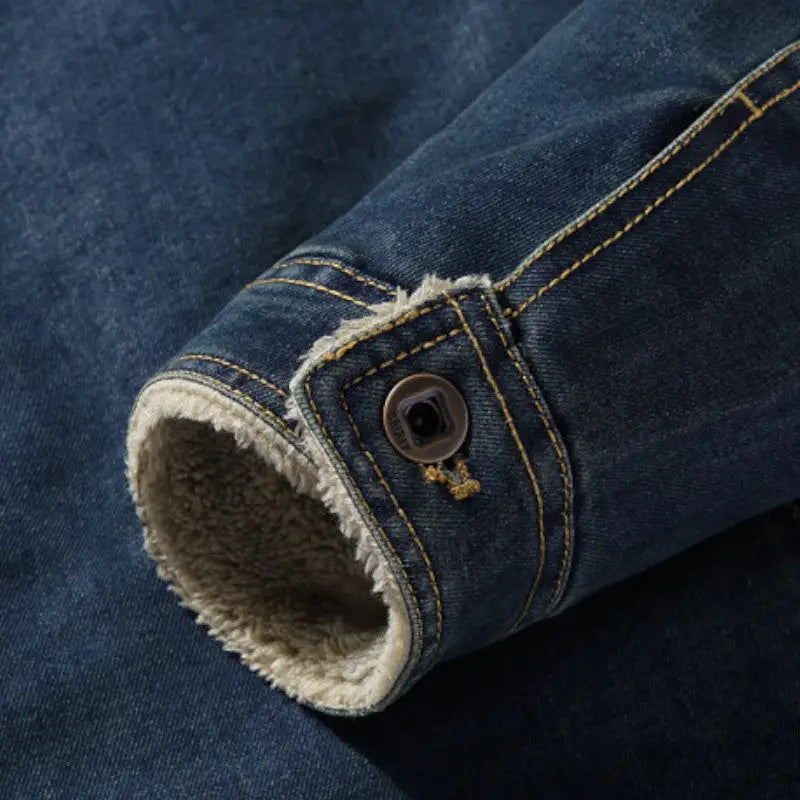 Denim Jacket Military Style